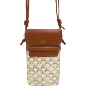 Celine Triomphe Canvas Flap Mobile Pouch Smartphone